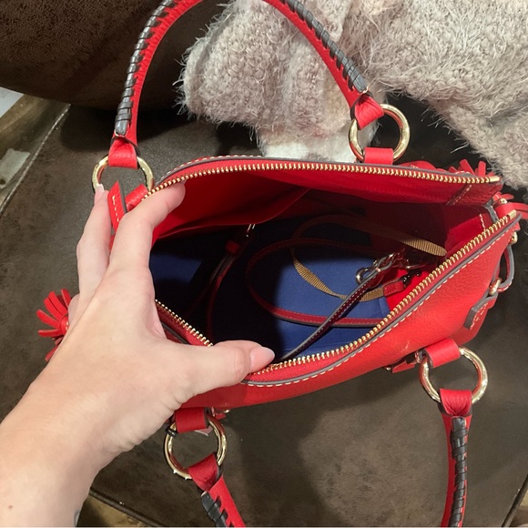 🌶️Dooney & Bourke pebbled Leather Satchel in Pepper 🌶️ - Picture 3 of 7